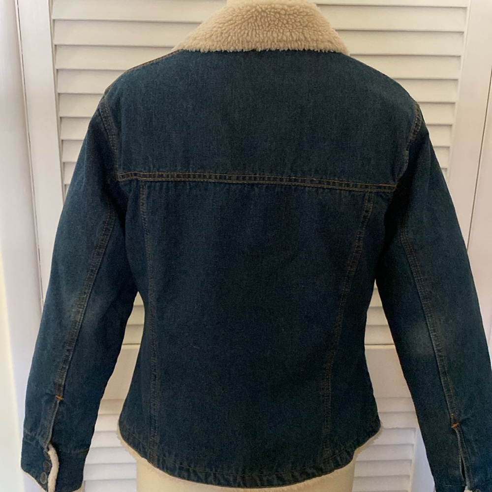 VTG Steve & Barry’s Denim/Sherpa Trim Jacket - Picture 3 of 13
